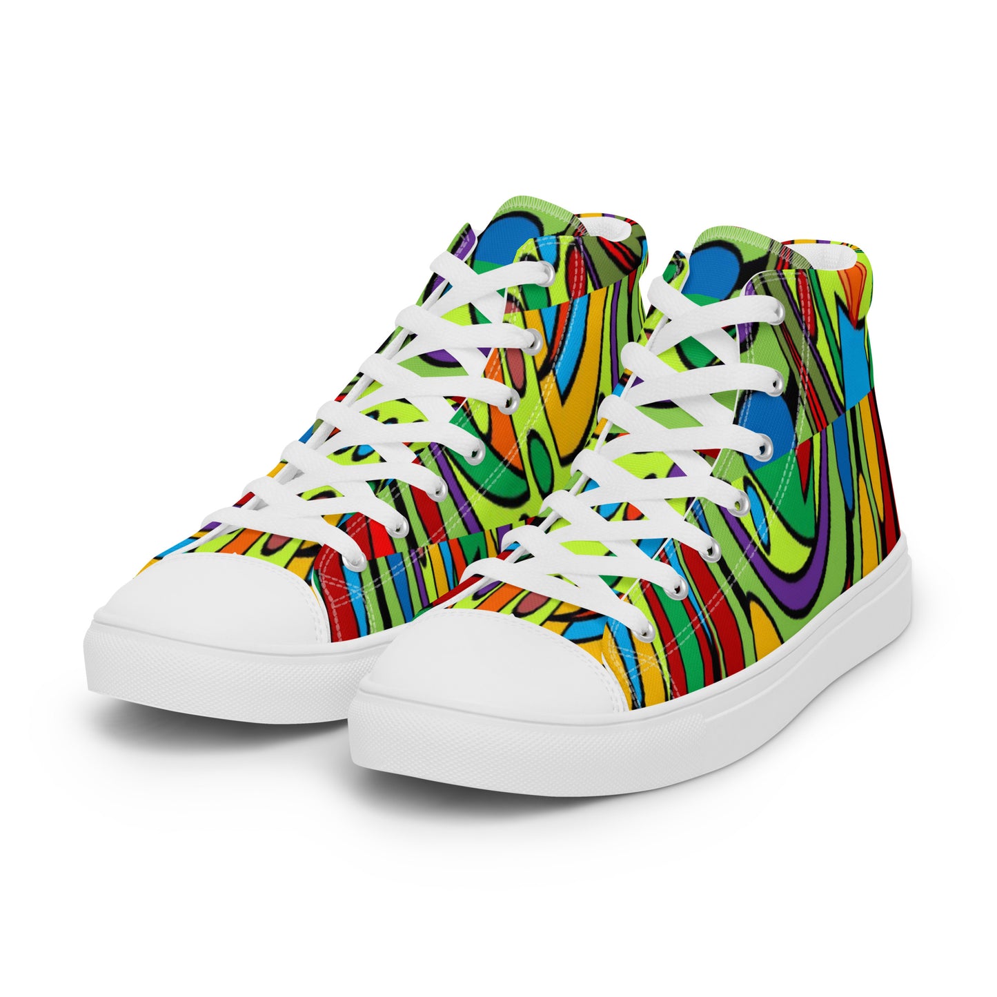 Women’s high top canvas shoes