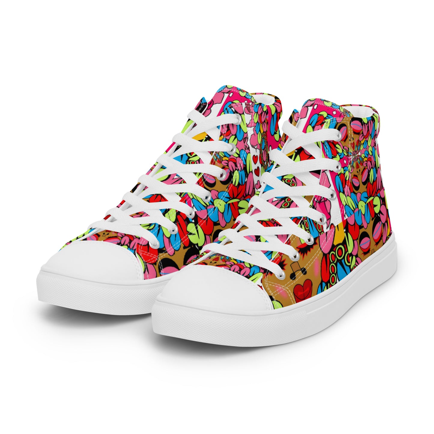 Women’s high top canvas shoes