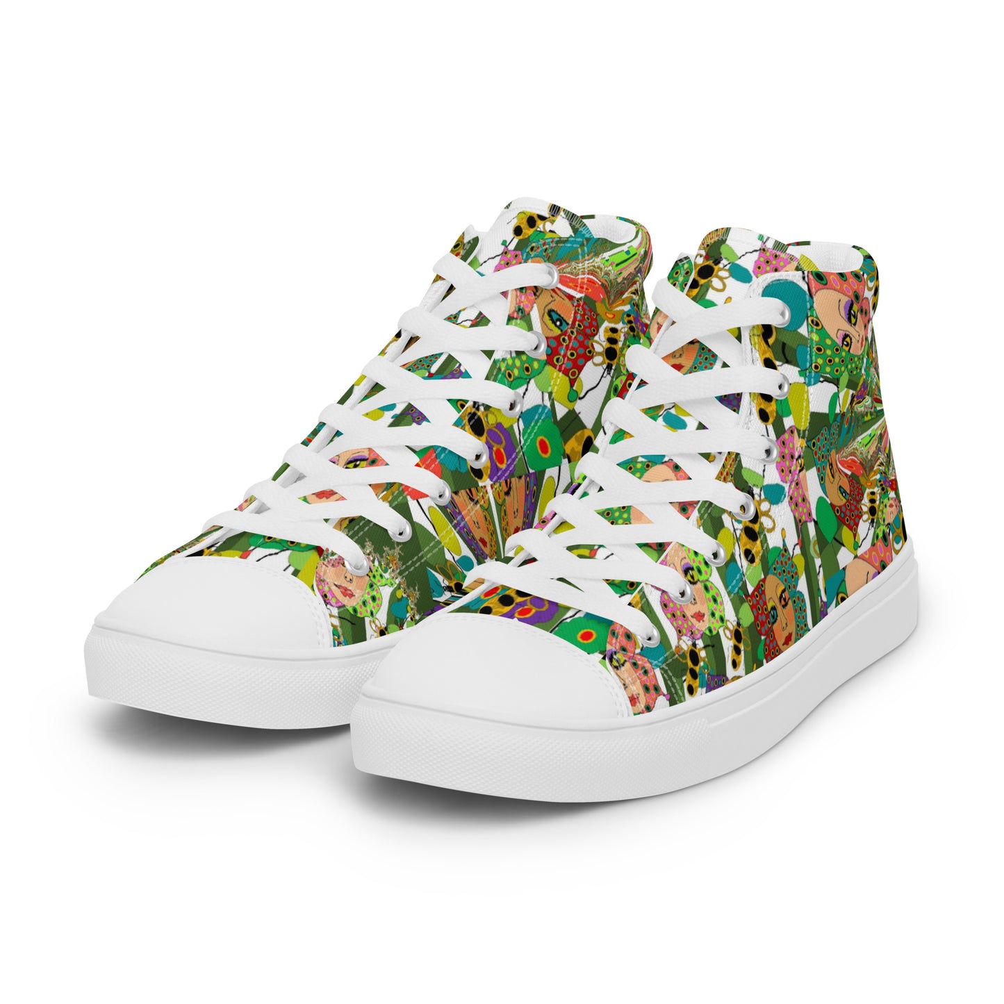 Women’s high top canvas shoes