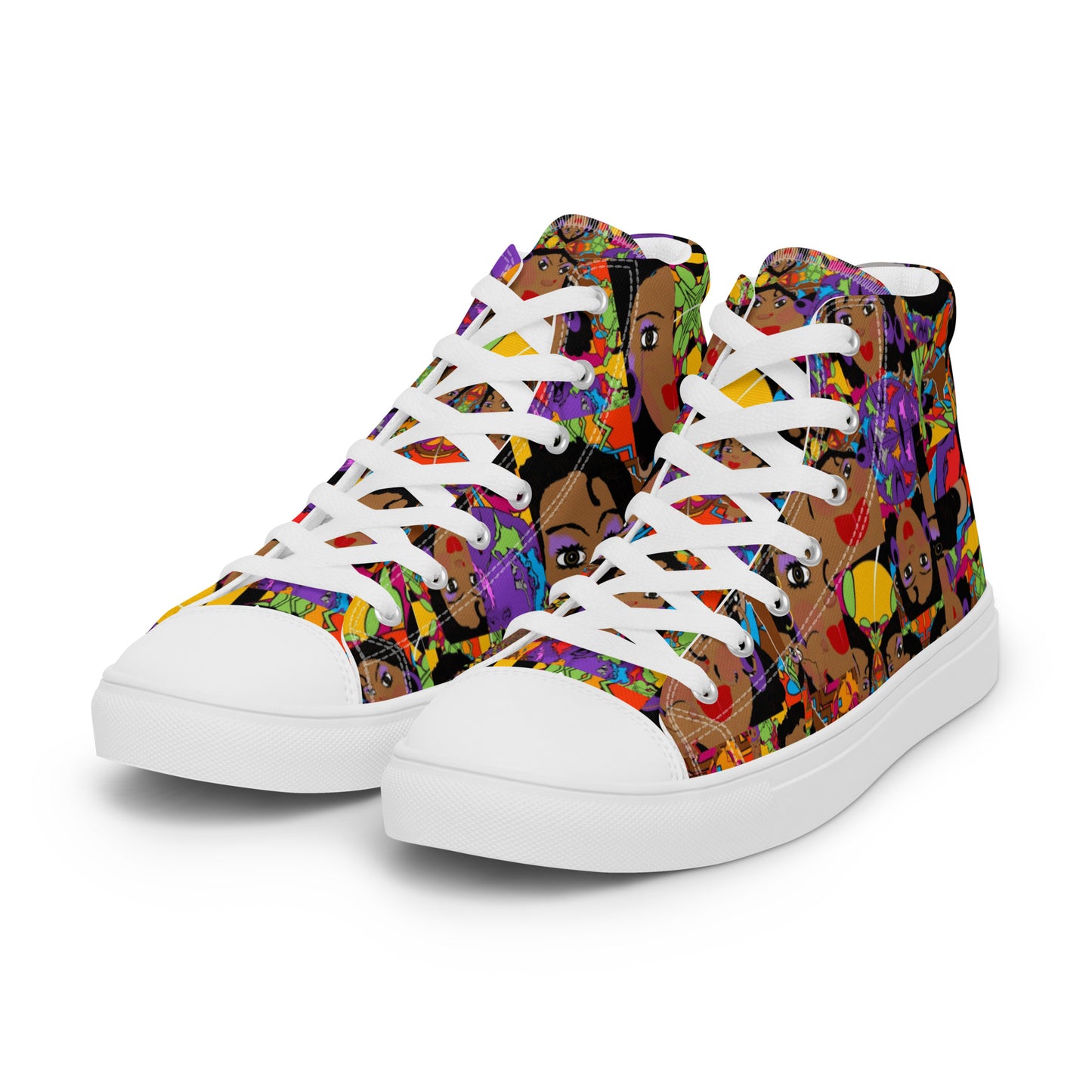 Women’s high top canvas shoes