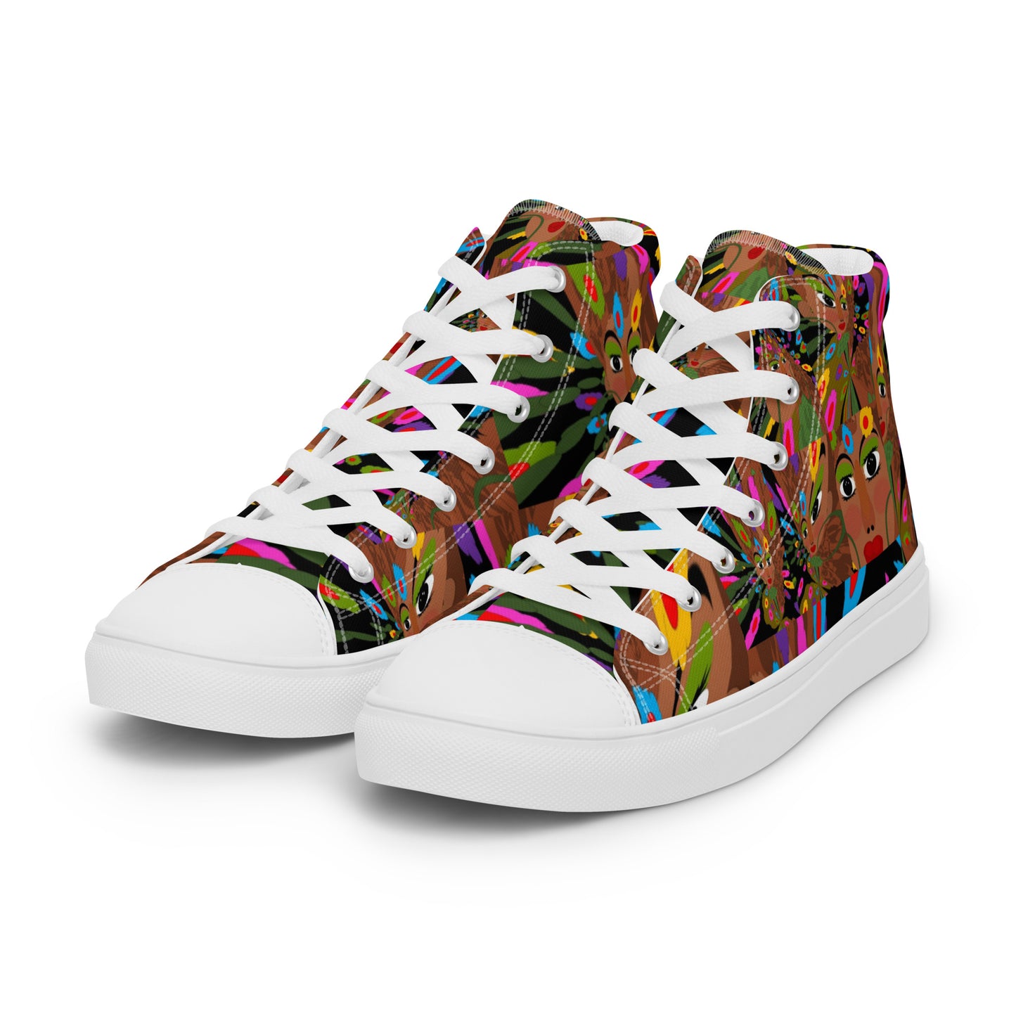 Women’s high top canvas shoes