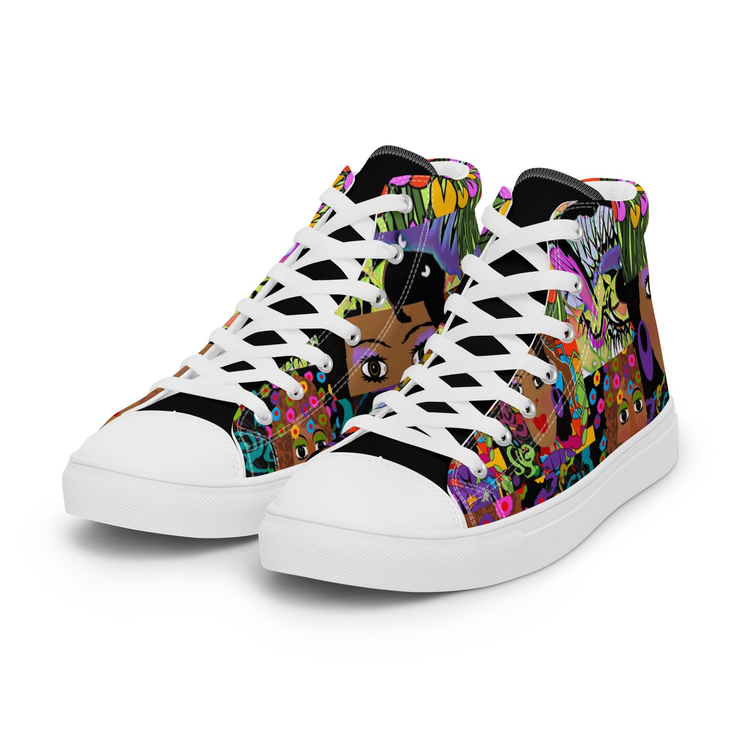 Women’s high top canvas shoes