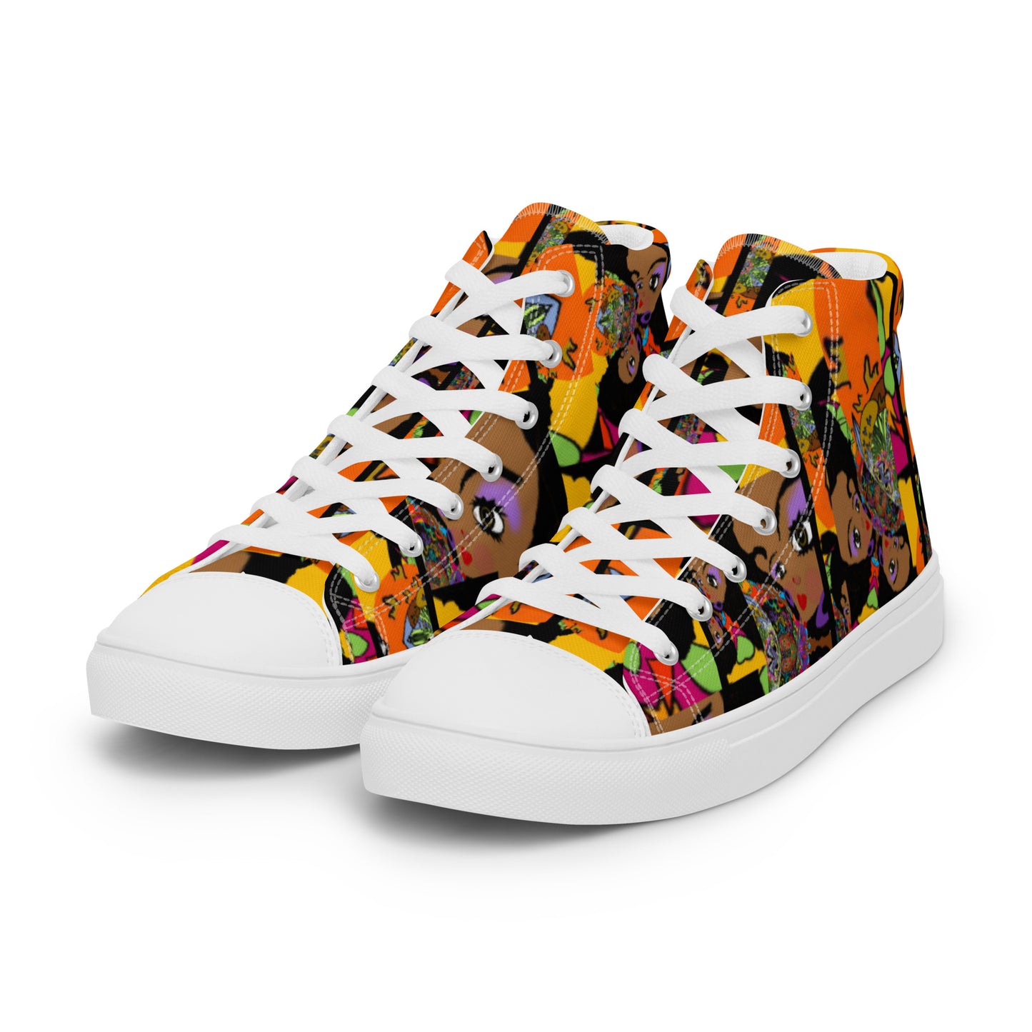 Women’s high top canvas shoes