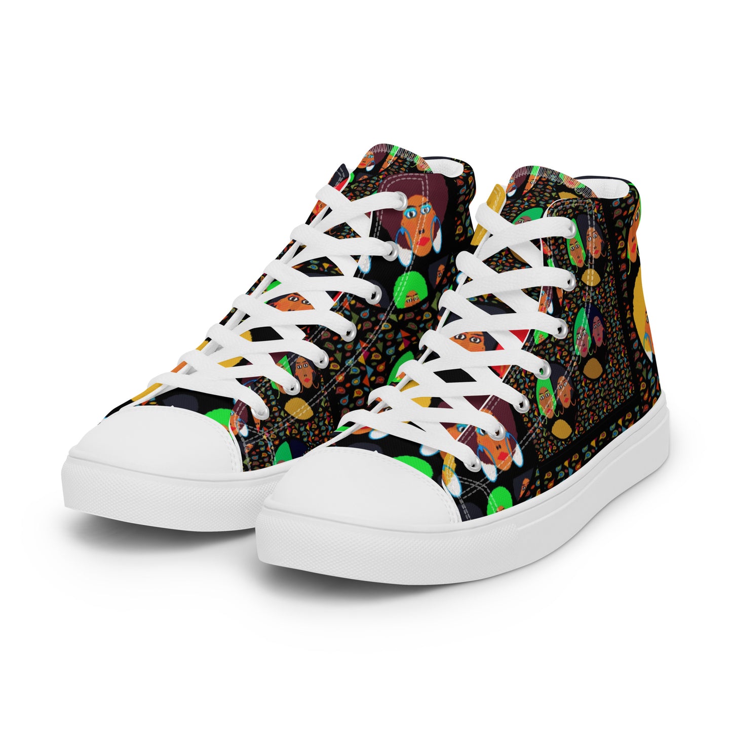 Women’s high top canvas shoes