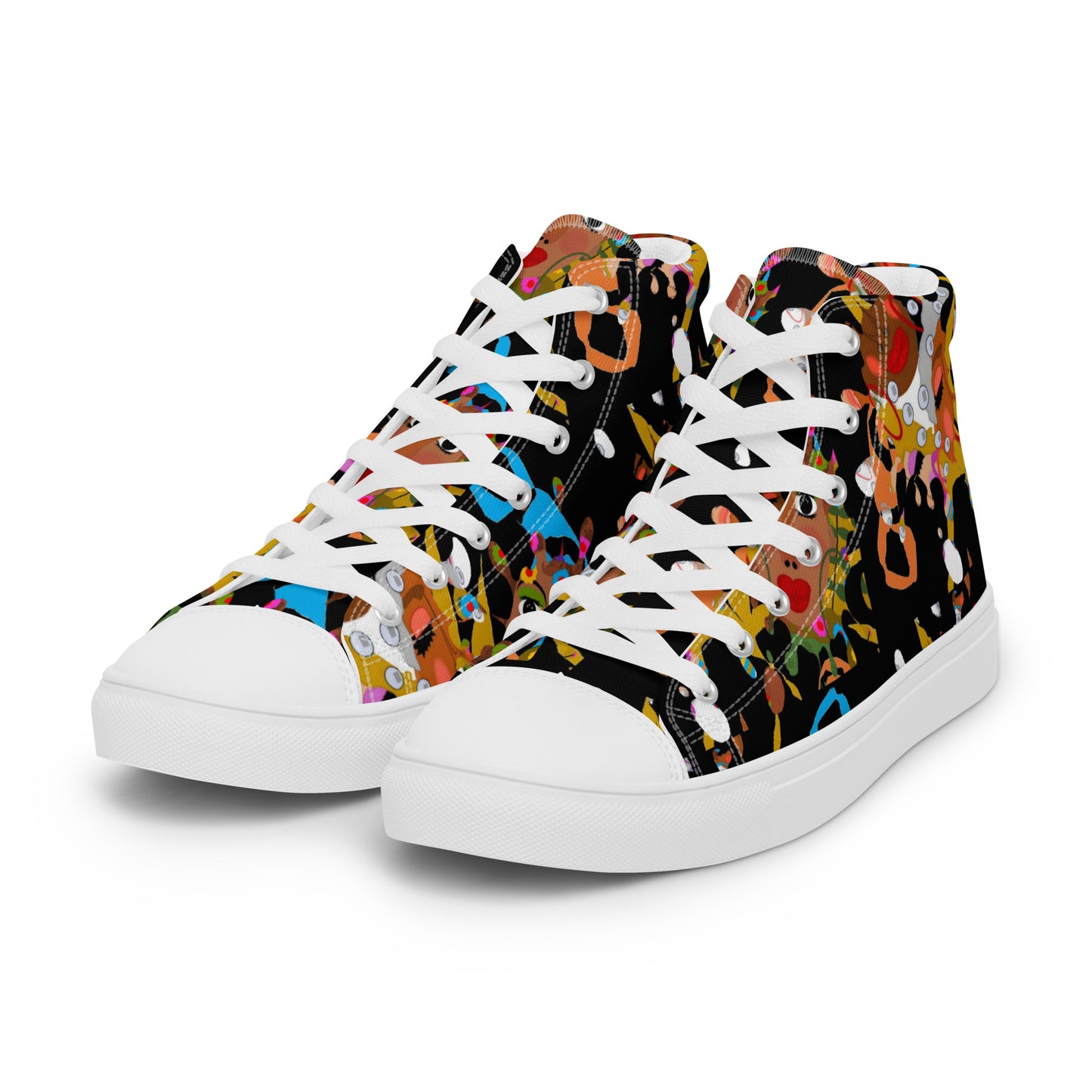 Women’s high top canvas shoes