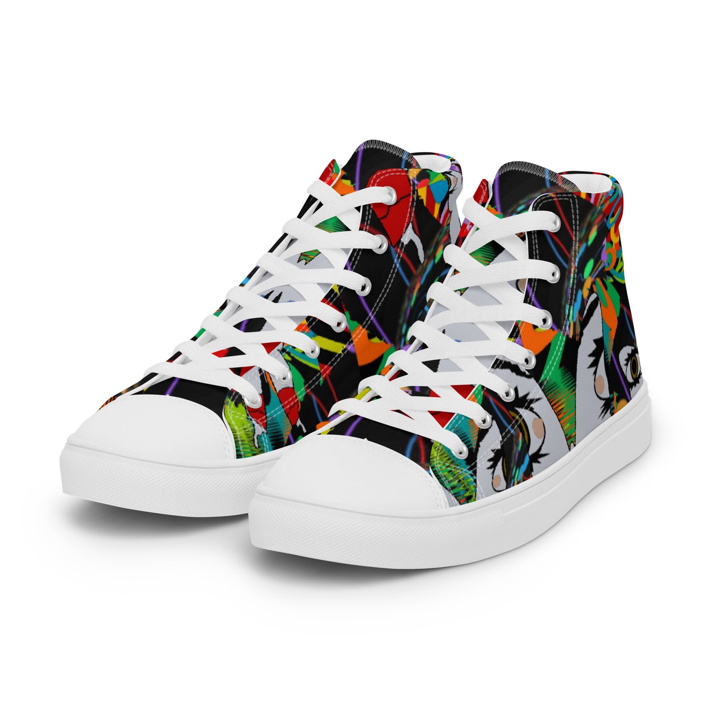 Women’s high top canvas shoes