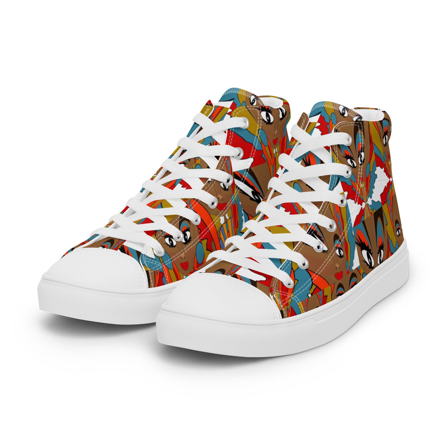 Women’s high top canvas shoes