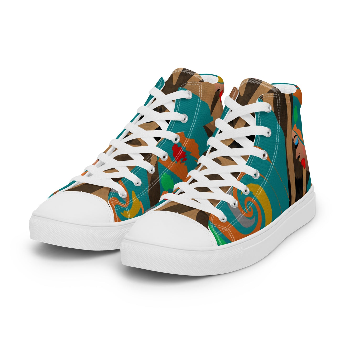 Women’s high top canvas shoes