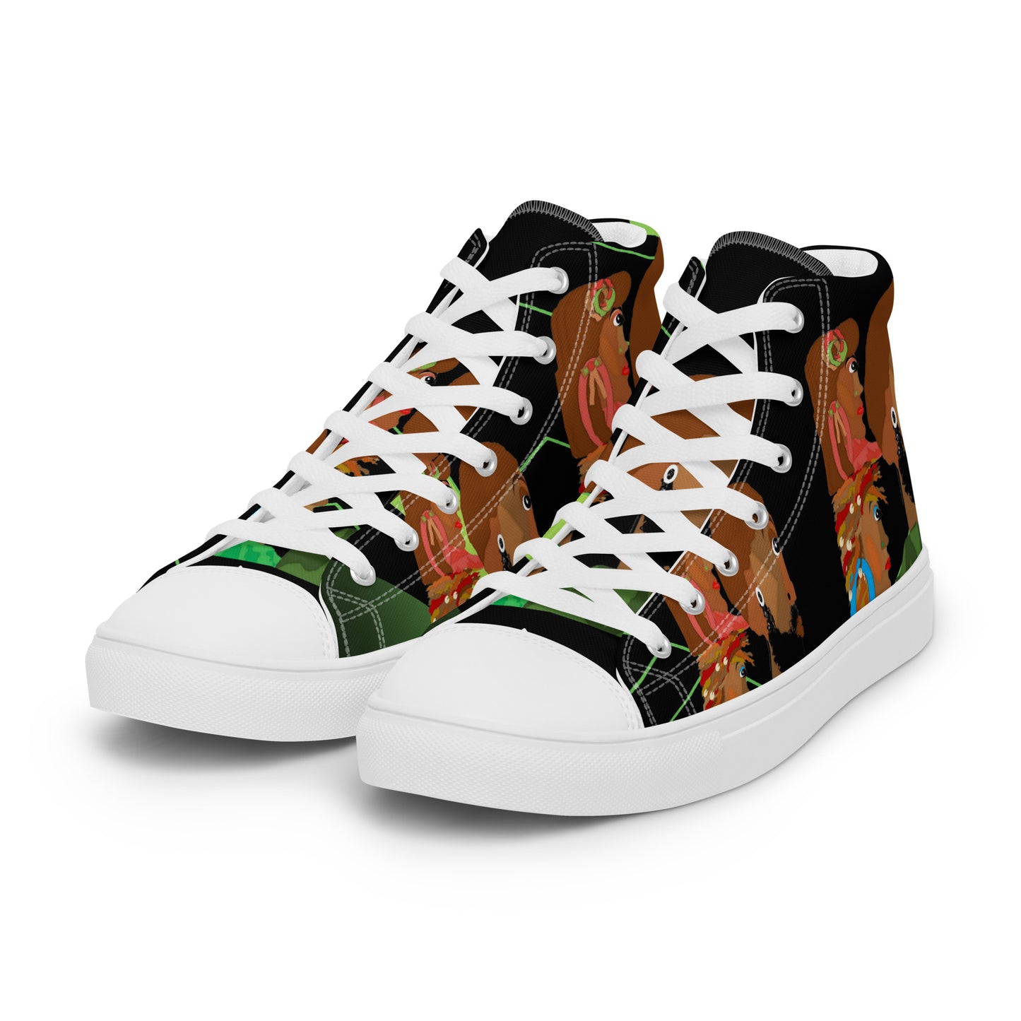 Women’s high top canvas shoes