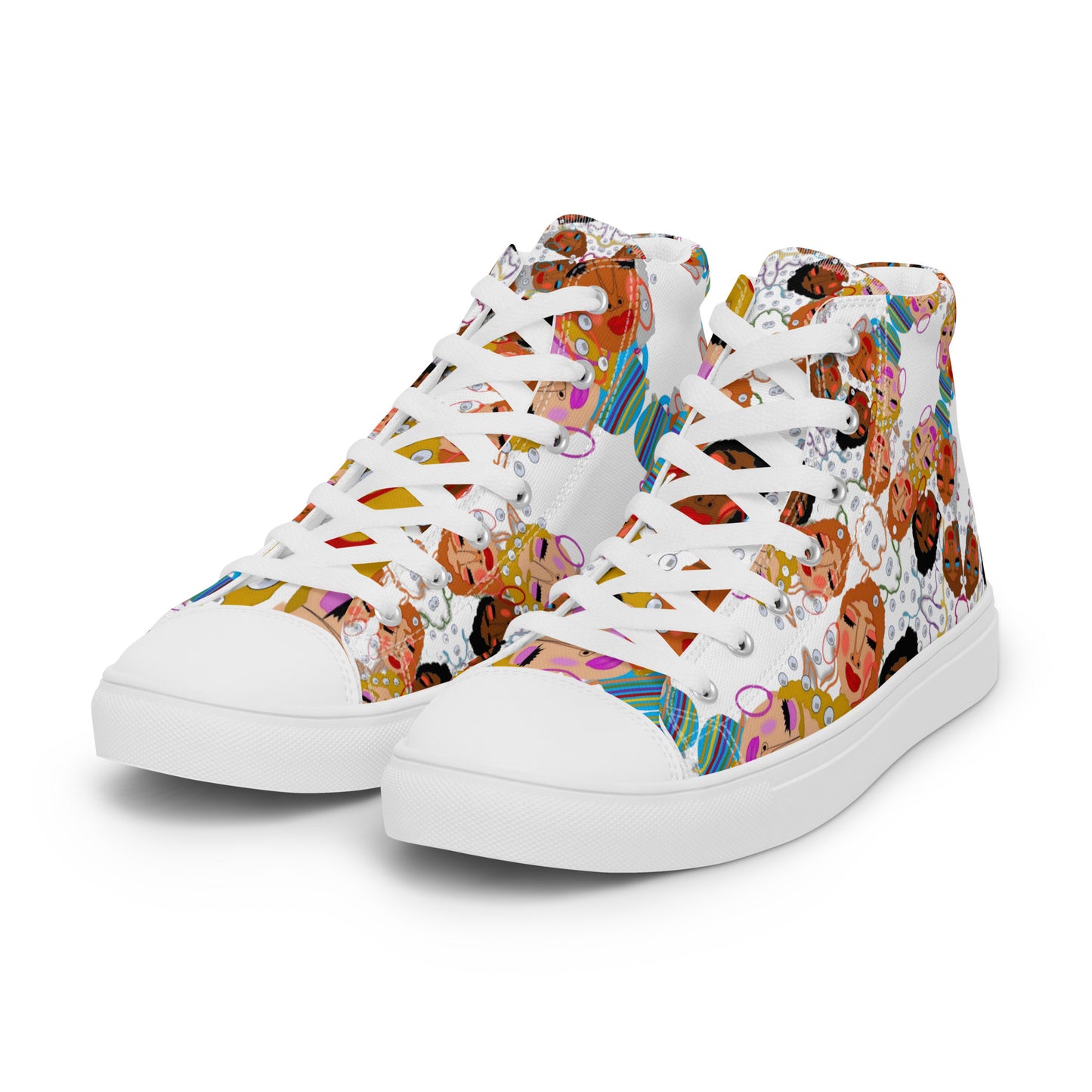 Women’s high top canvas shoes