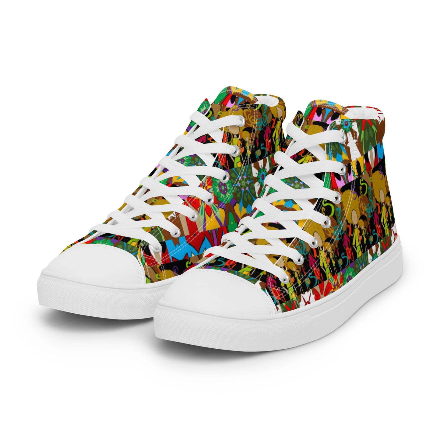 Women’s high top canvas shoes