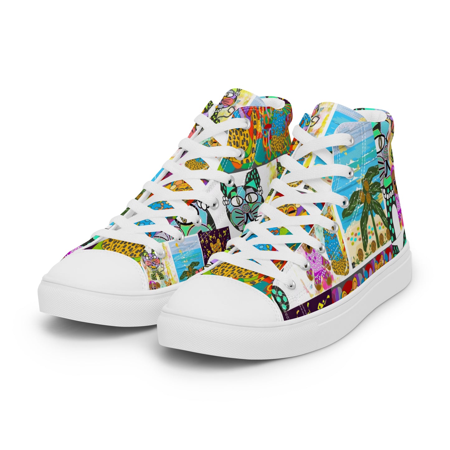 Women’s high top canvas shoes