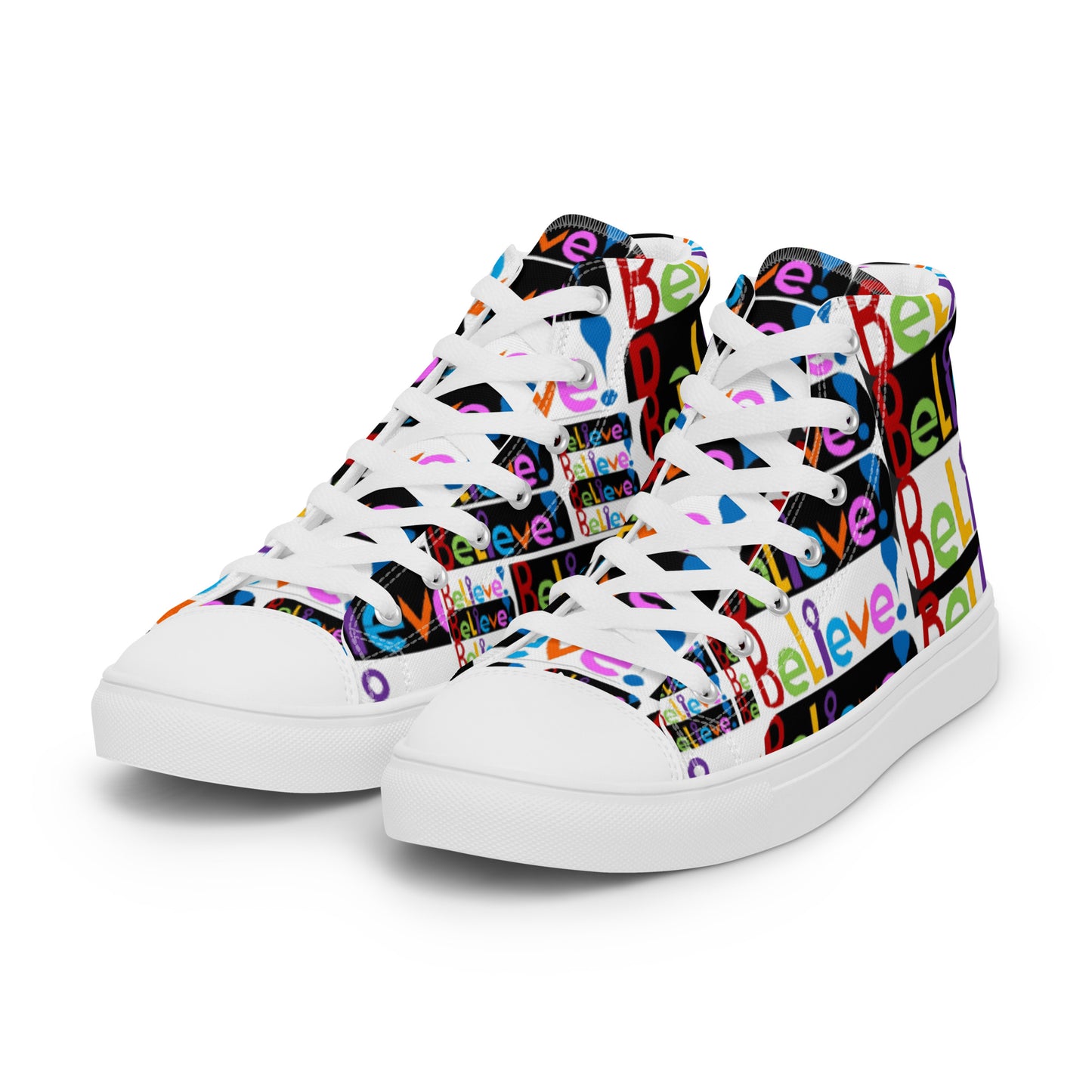 Women’s high top canvas shoes