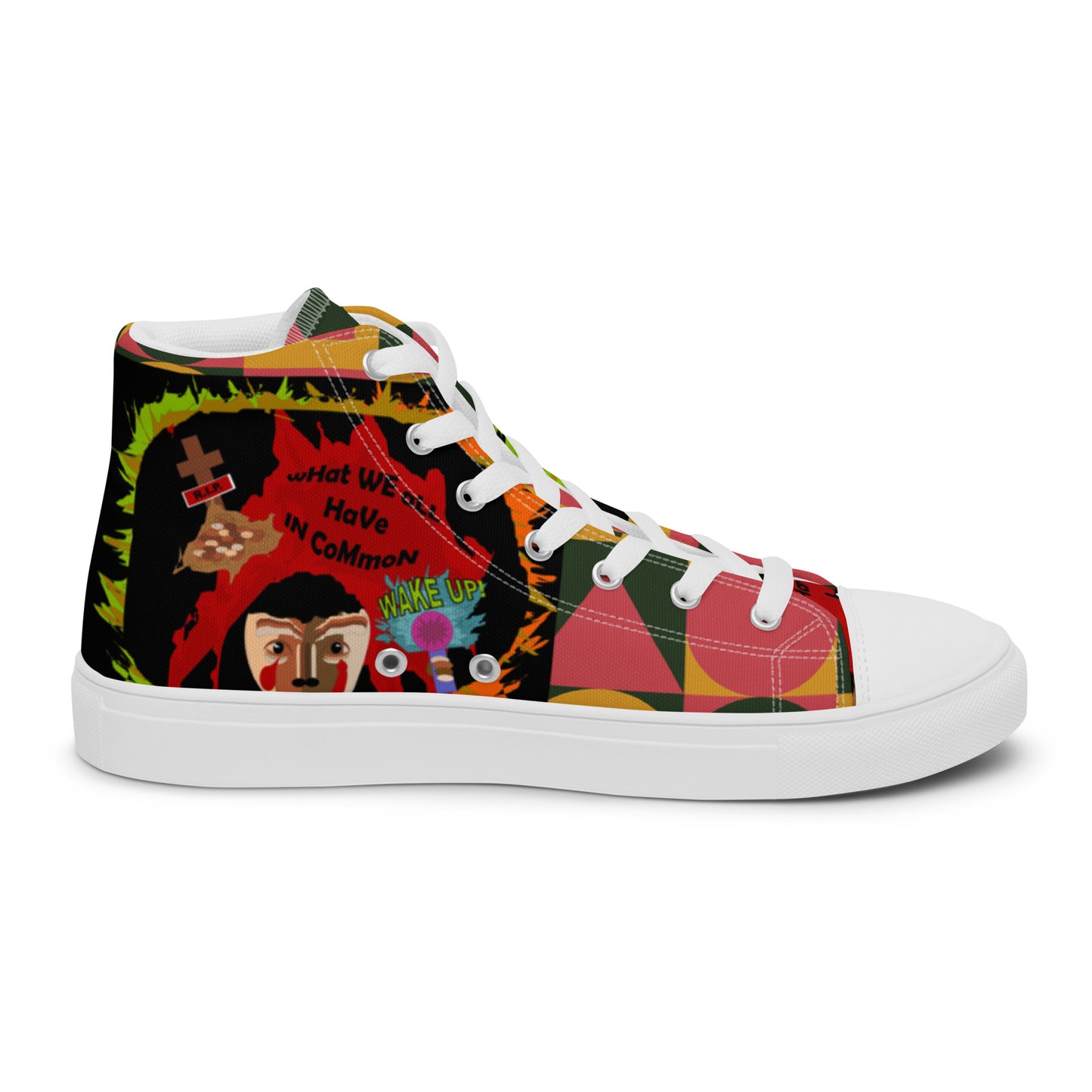 Women’s high top canvas shoes