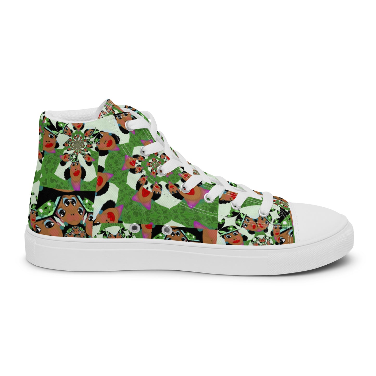 Women’s high top canvas shoes