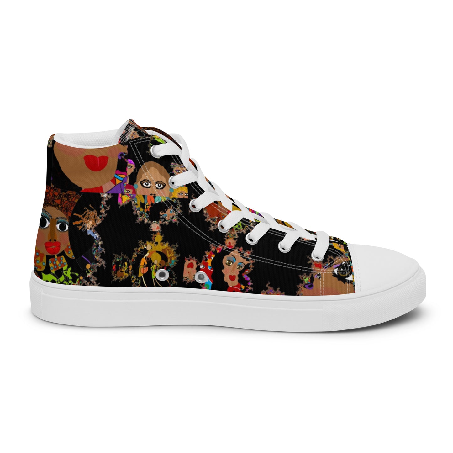 Women’s high top canvas shoes