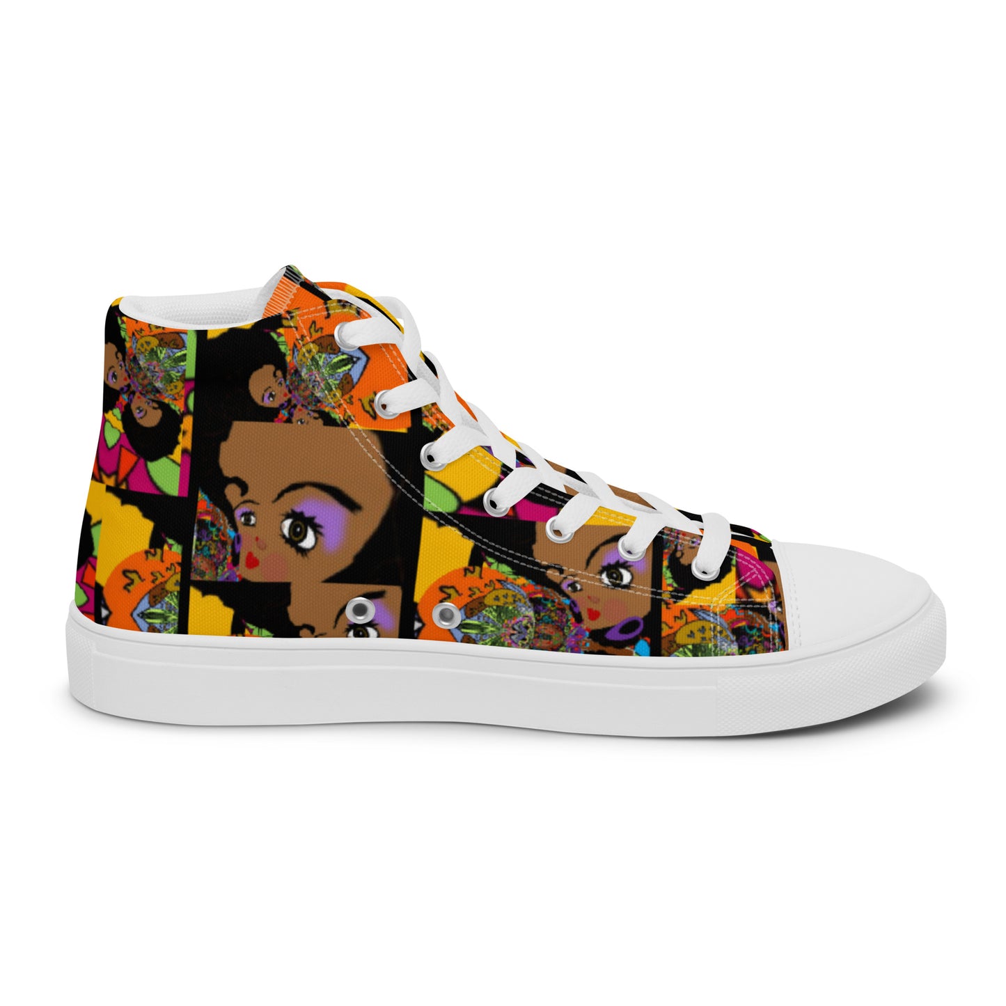 Women’s high top canvas shoes