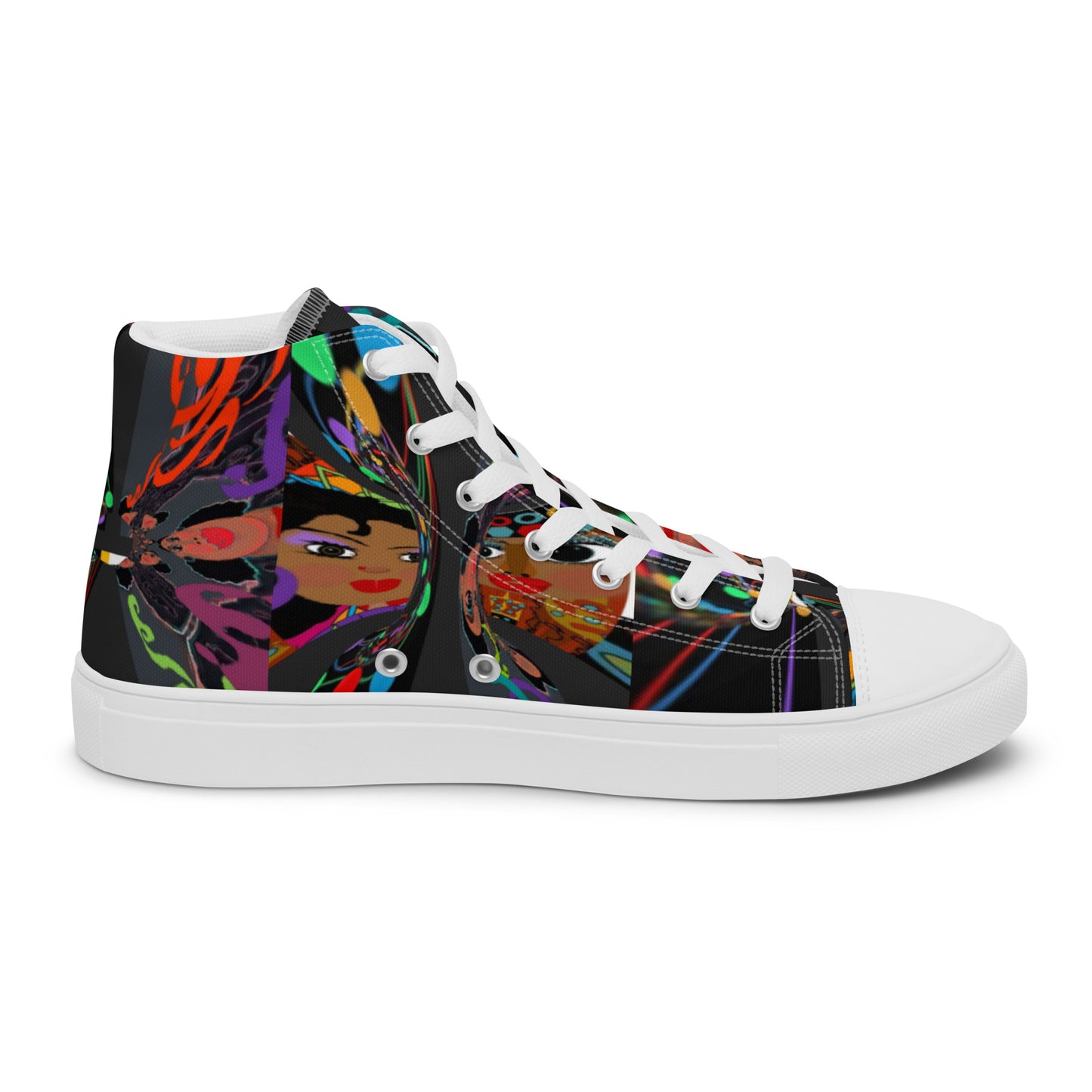 Women’s high top canvas shoes