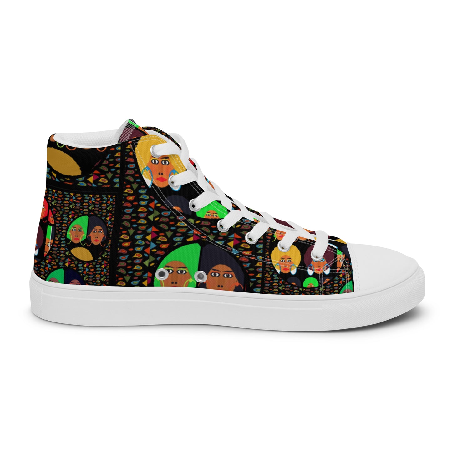 Women’s high top canvas shoes