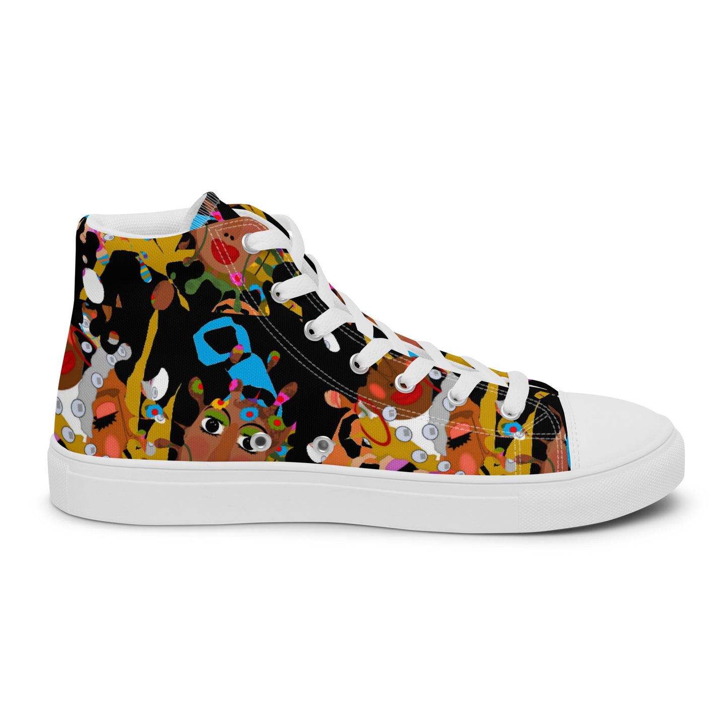 Women’s high top canvas shoes