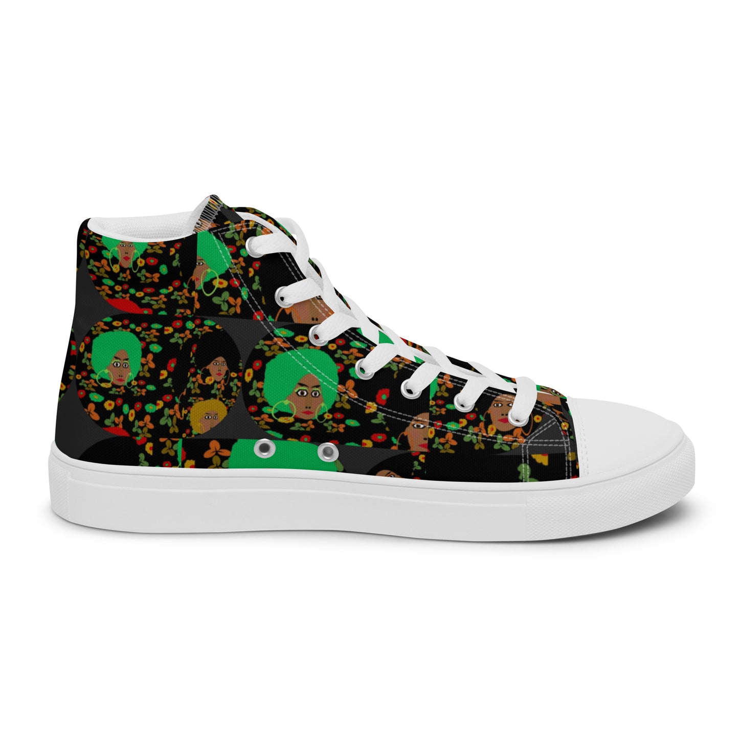 Women’s high top canvas shoes