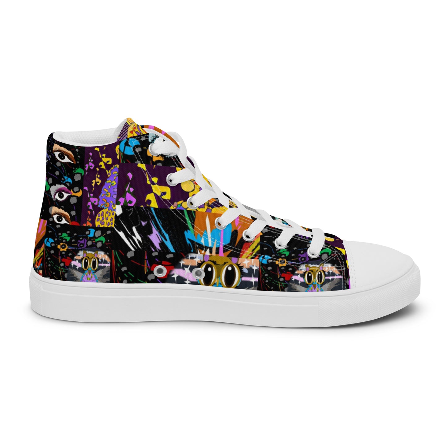 Women’s high top canvas shoes