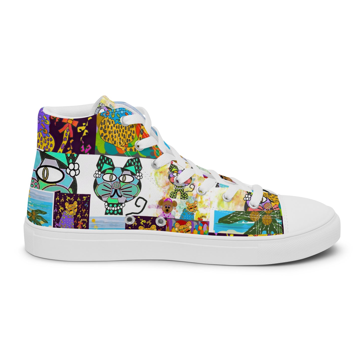 Women’s high top canvas shoes