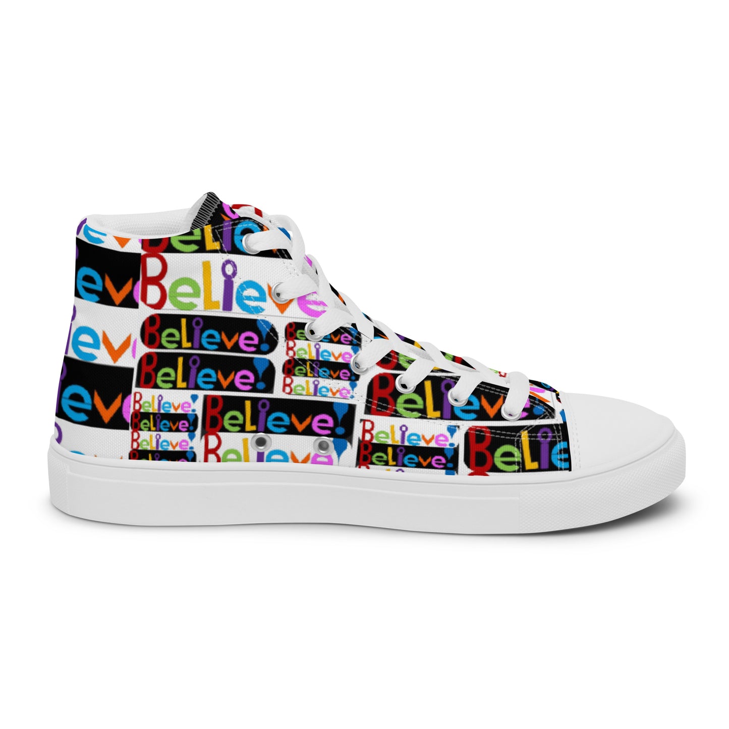 Women’s high top canvas shoes