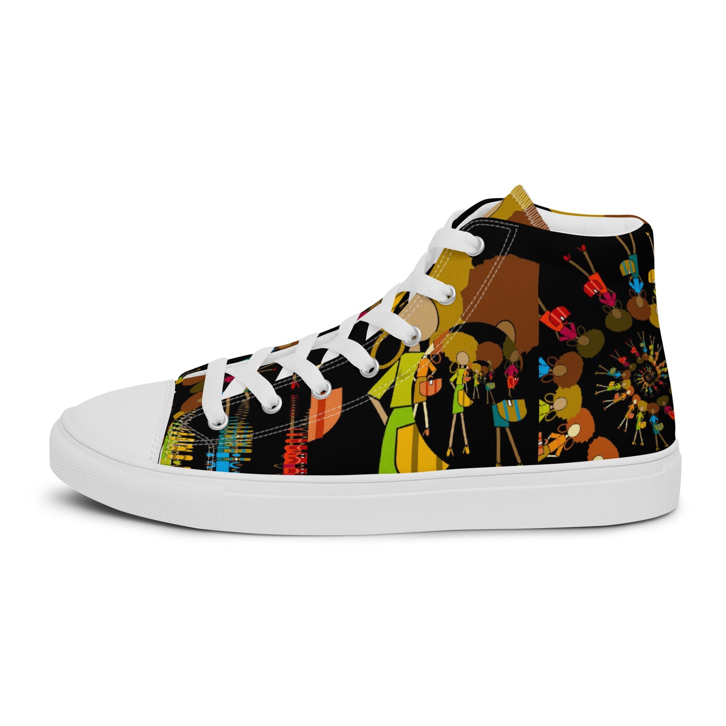 Women’s high top canvas shoes