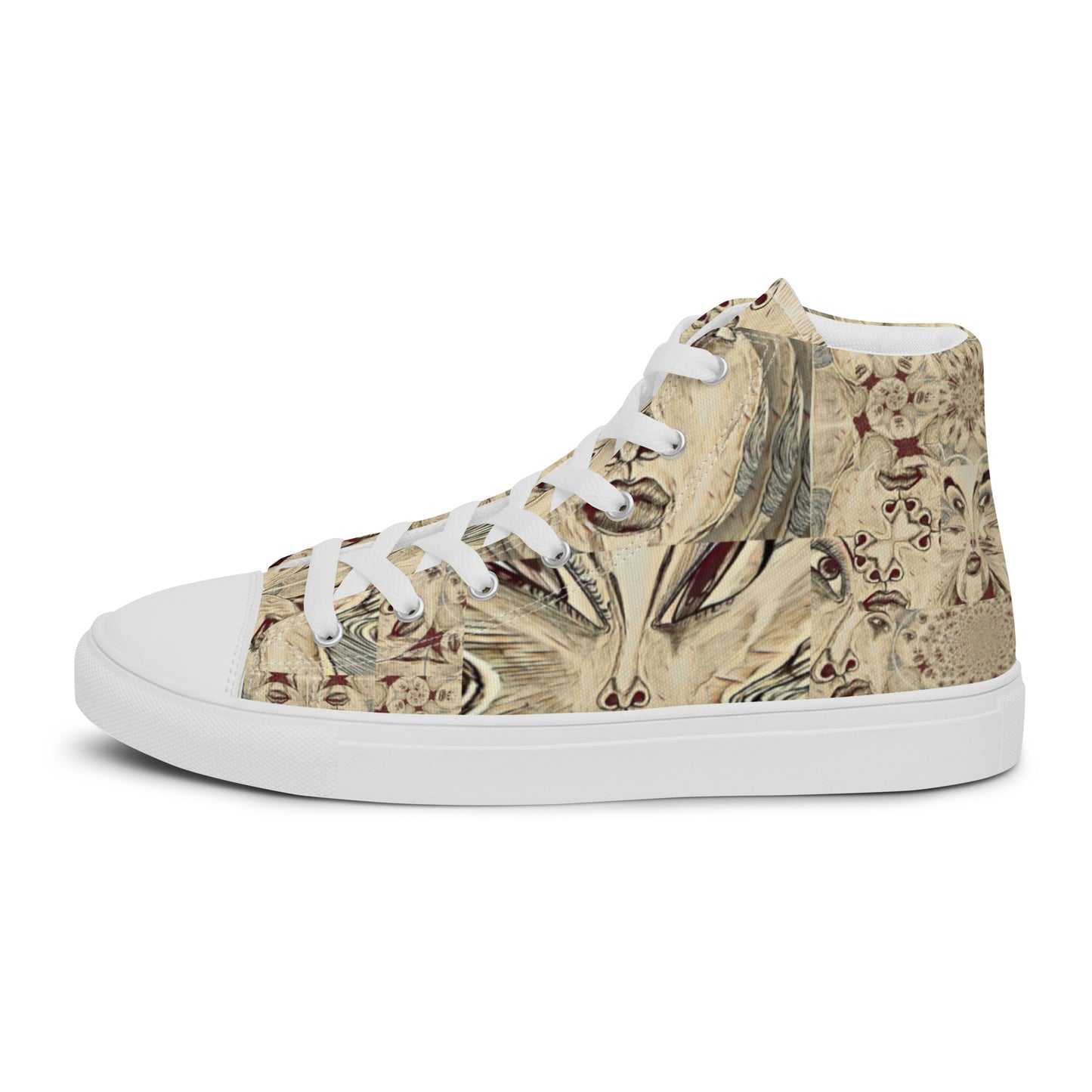 Women’s high top canvas shoes