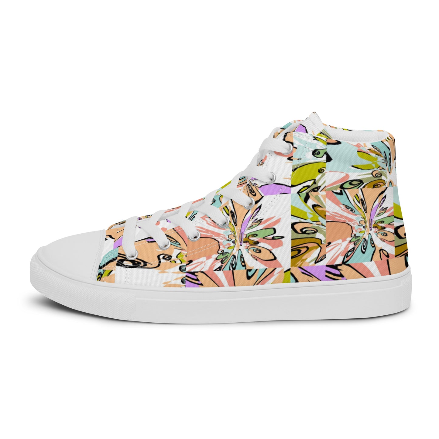 Women’s high top canvas shoes