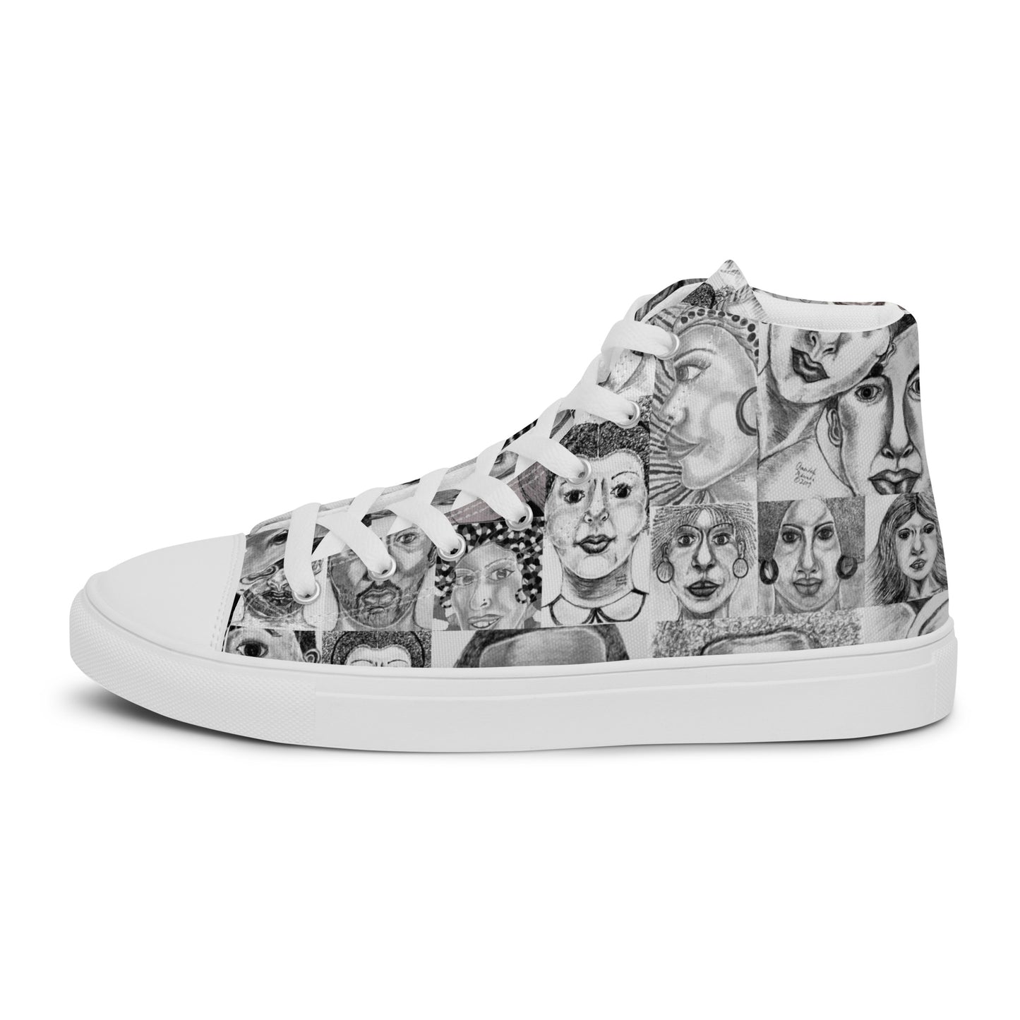 Women’s high top canvas shoes