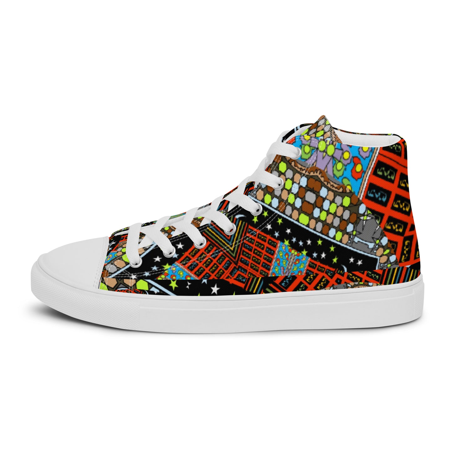 Women’s high top canvas shoes