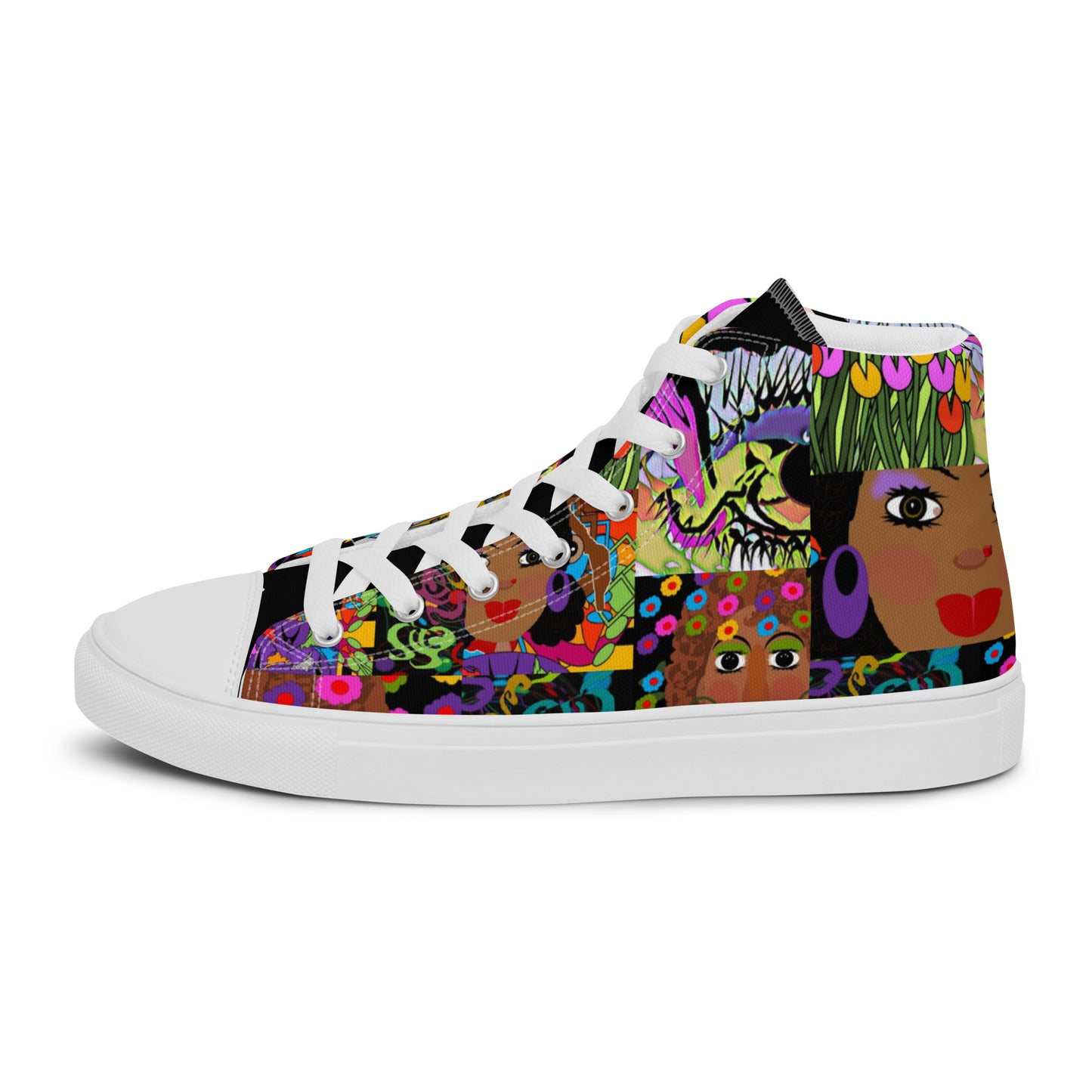 Women’s high top canvas shoes