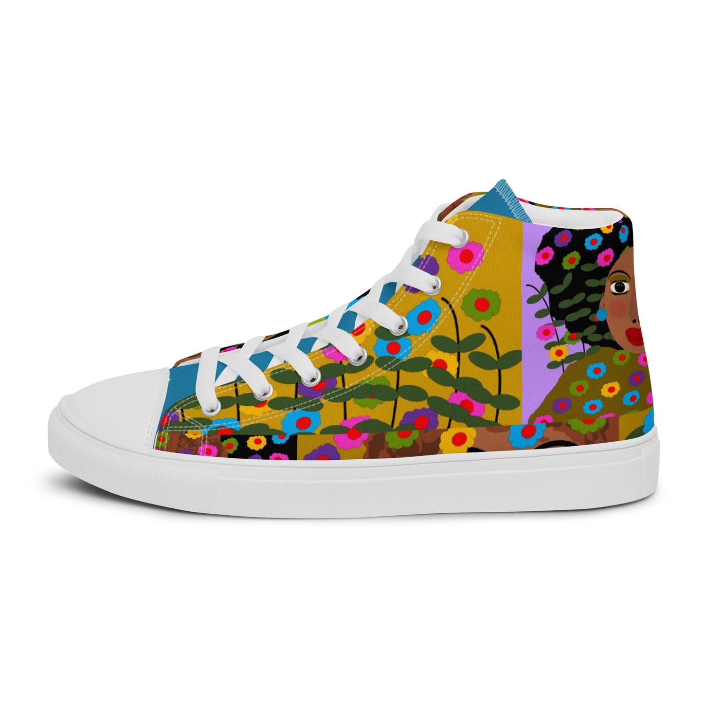 Women’s high top canvas shoes