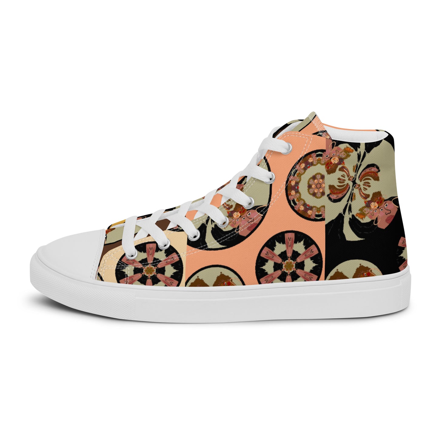 Women’s high top canvas shoes