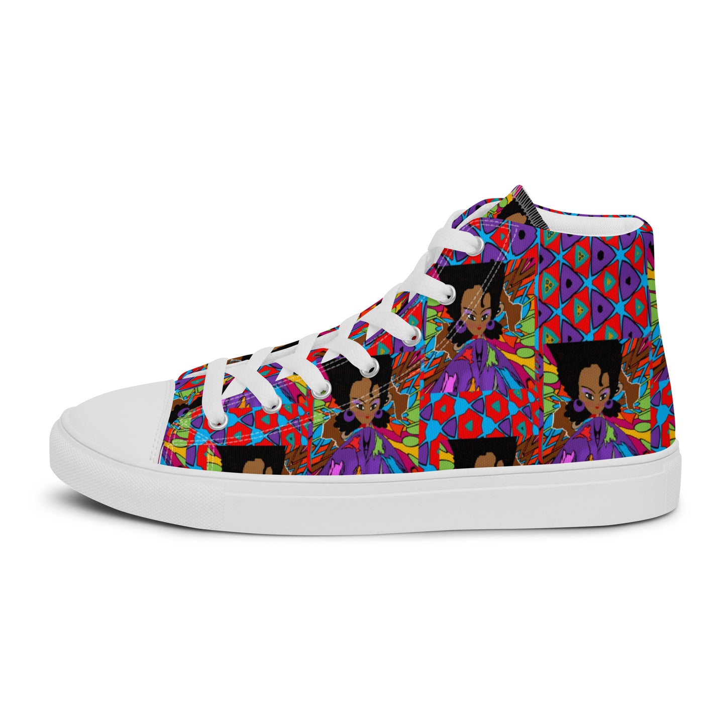 Women’s high top canvas shoes