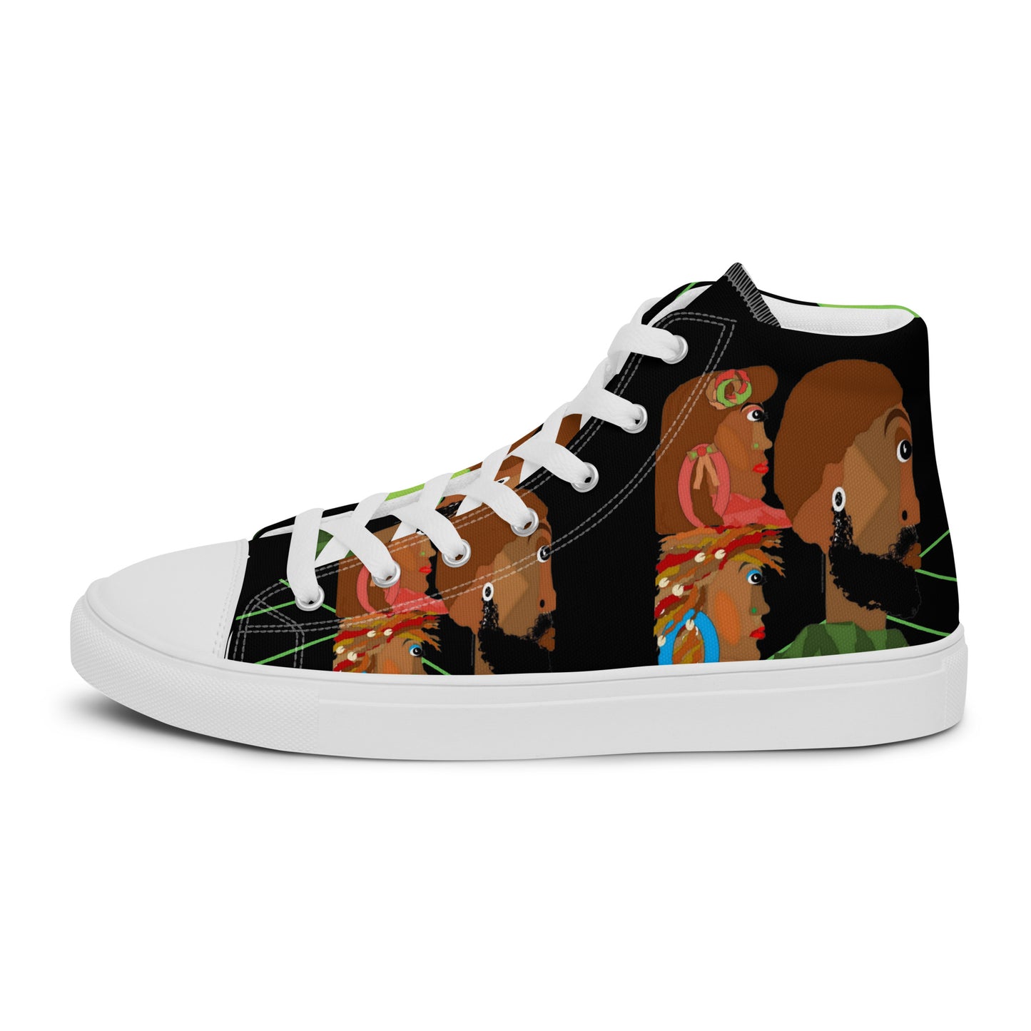 Women’s high top canvas shoes