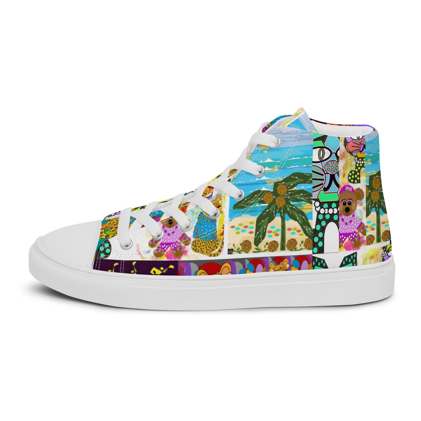 Women’s high top canvas shoes