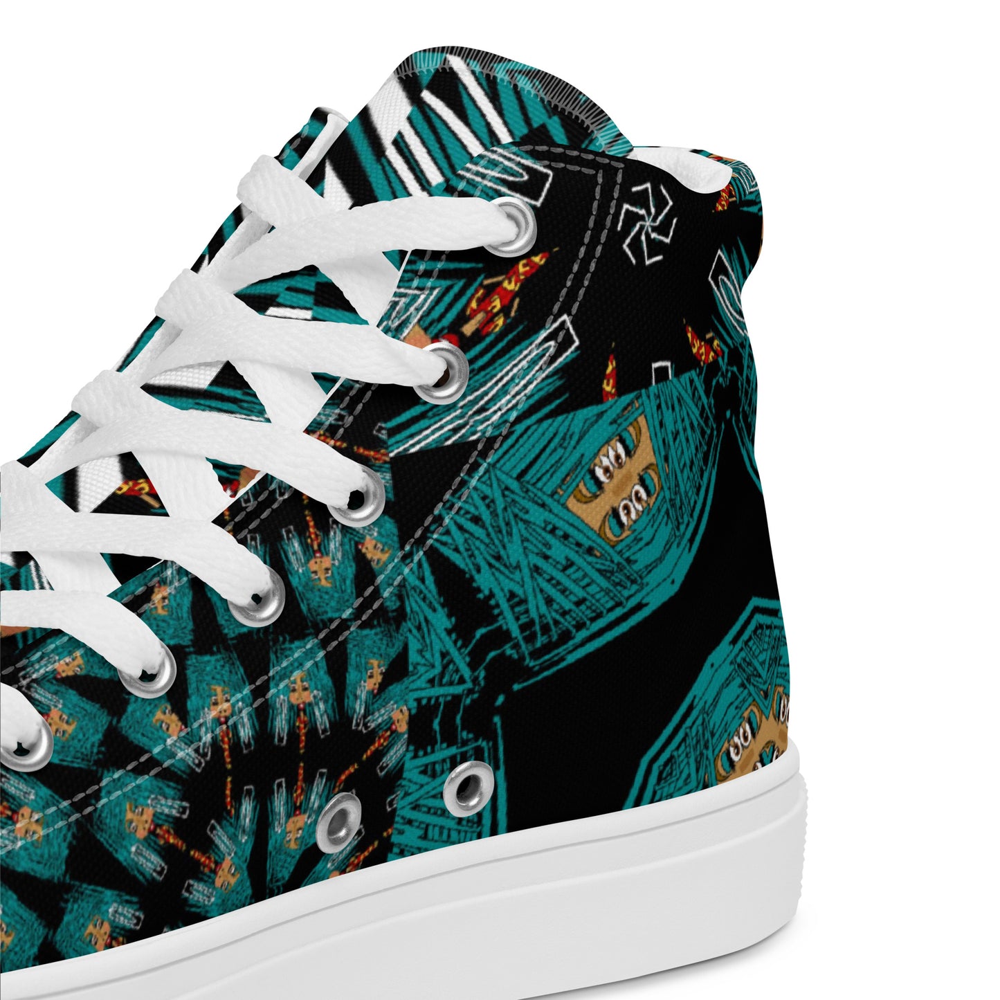 Women’s high top canvas shoes