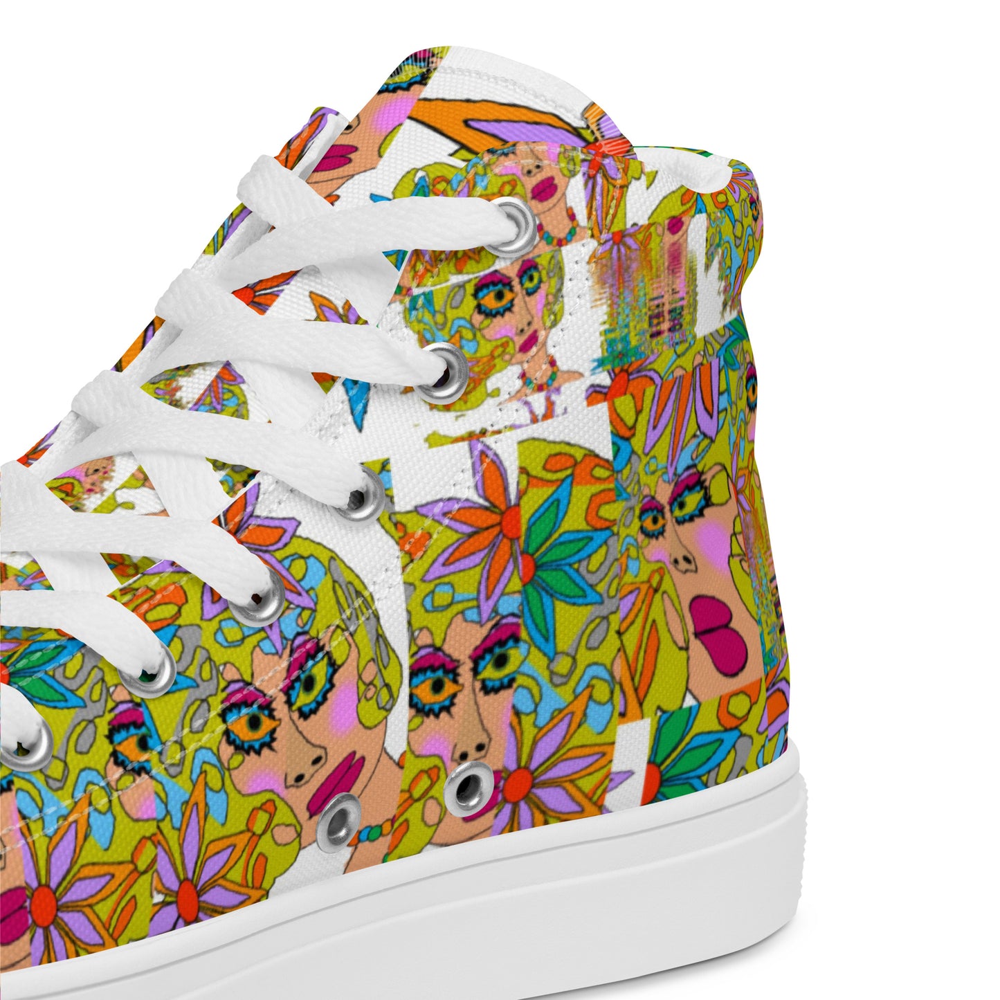 Women’s high top canvas shoes