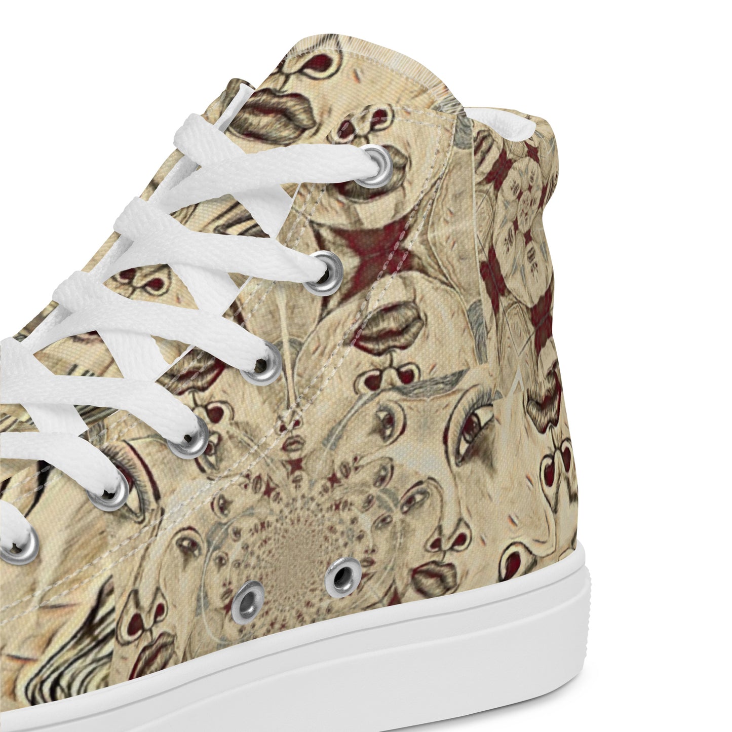 Women’s high top canvas shoes