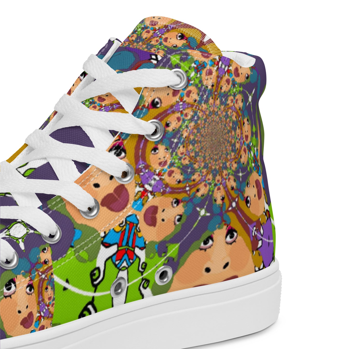 Women’s high top canvas shoes