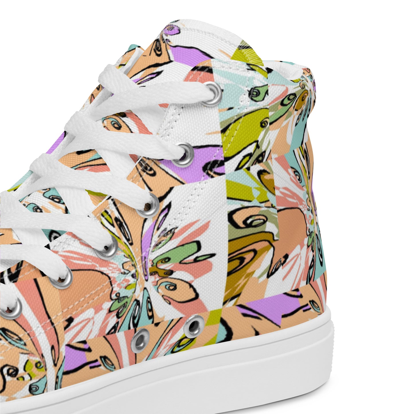 Women’s high top canvas shoes