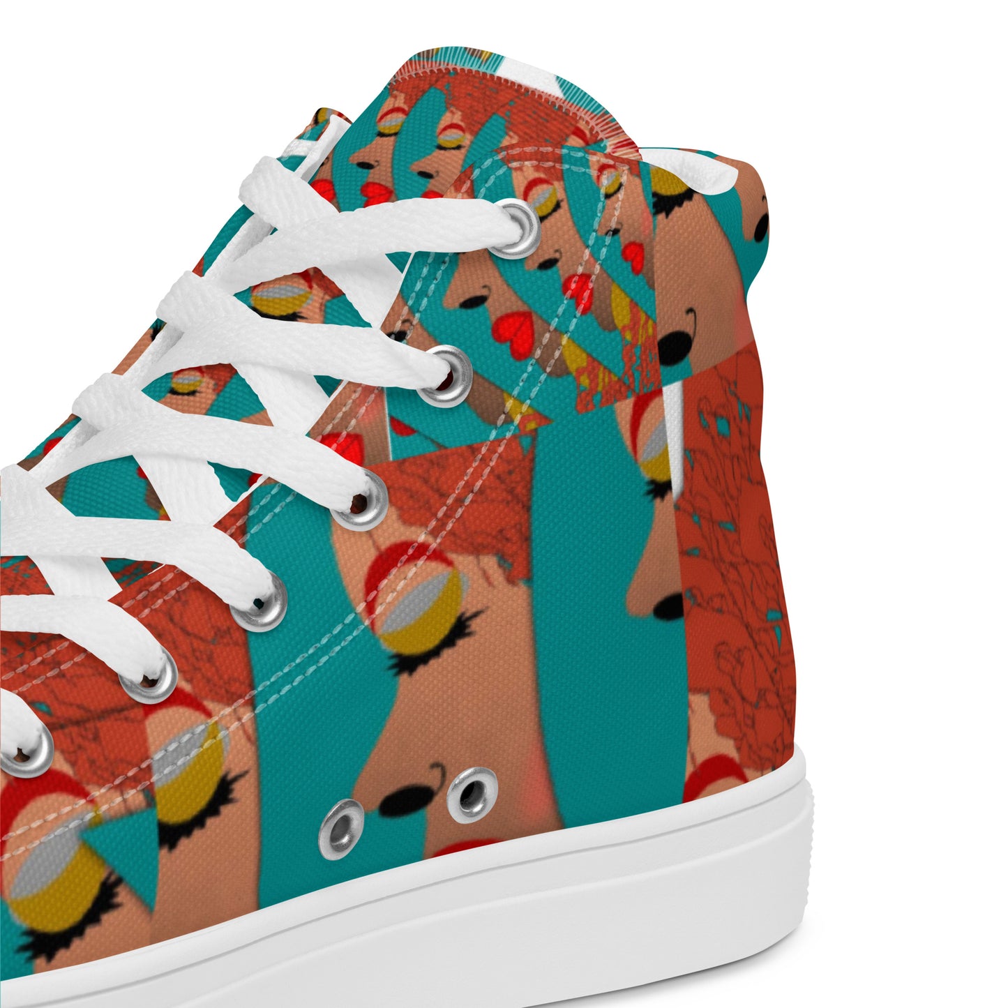 Women’s high top canvas shoes