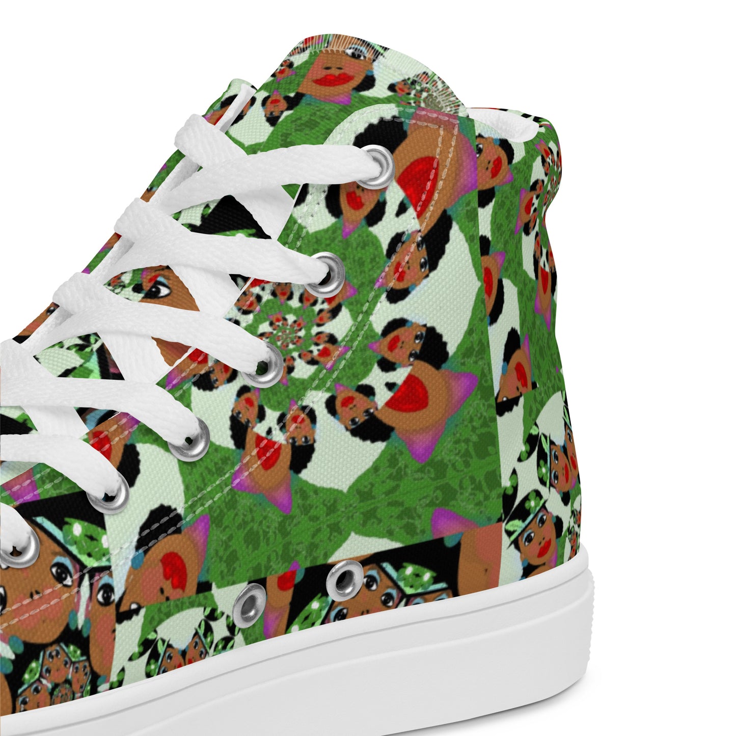 Women’s high top canvas shoes