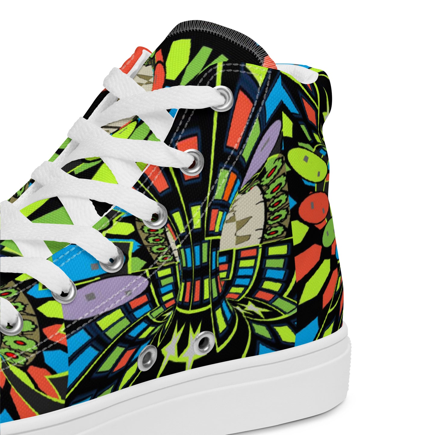 Women’s high top canvas shoes