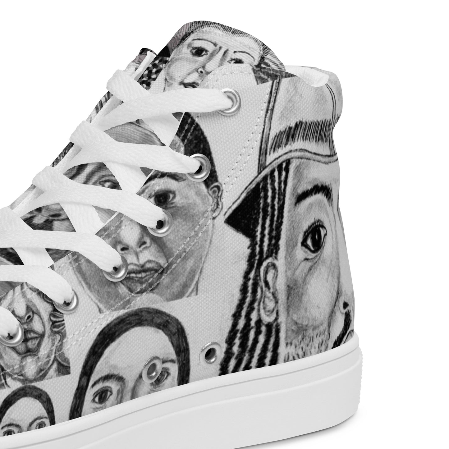 Women’s high top canvas shoes