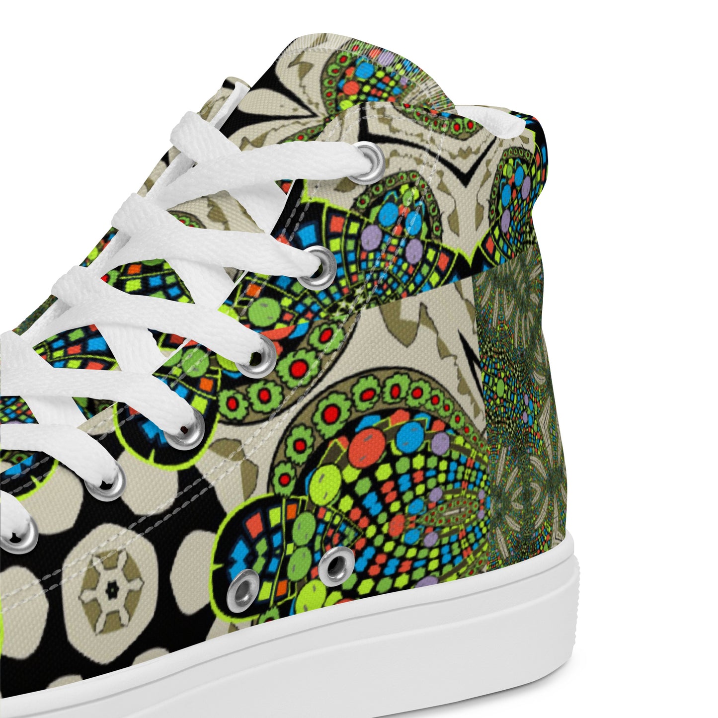 Women’s high top canvas shoes