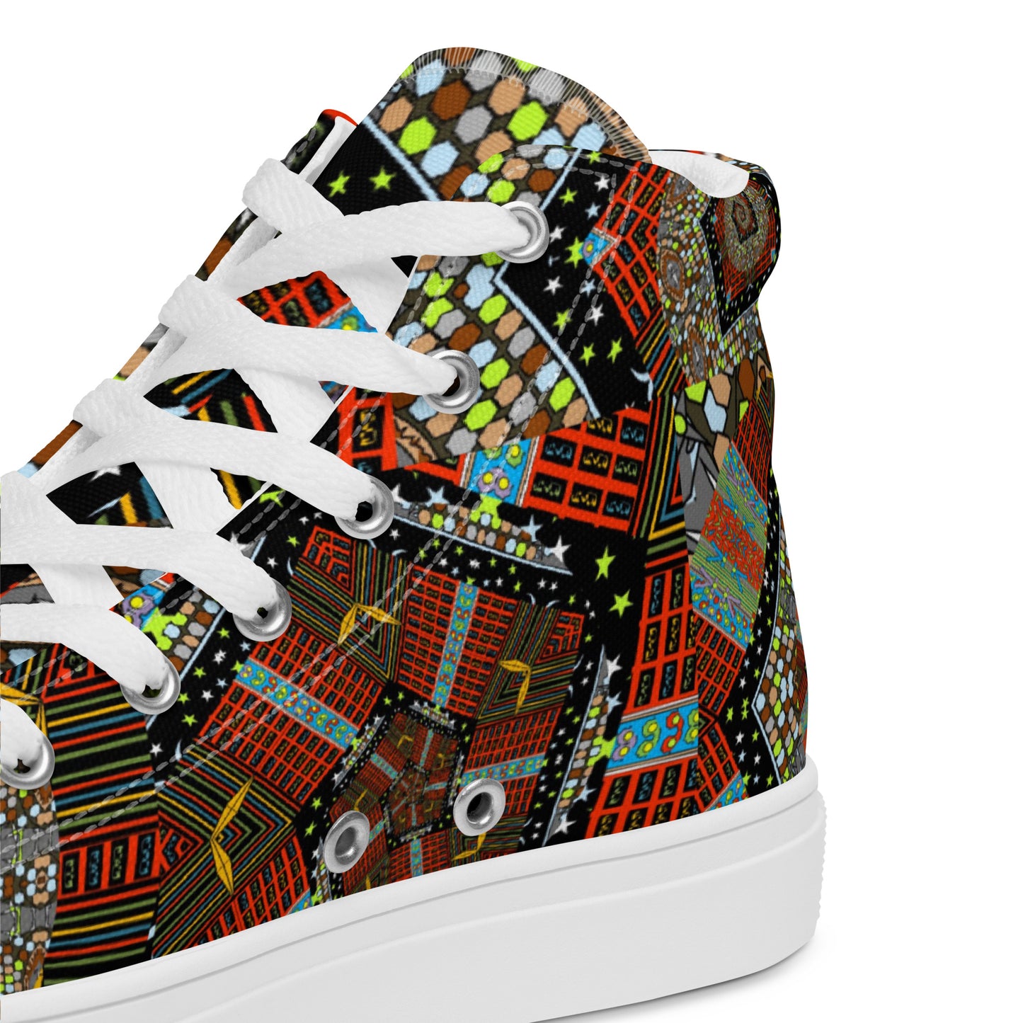 Women’s high top canvas shoes